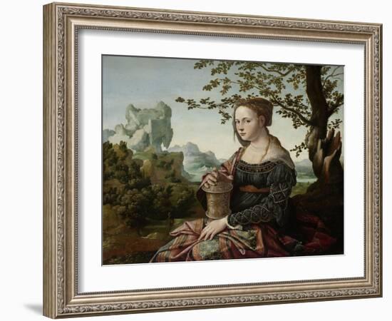 Mary Magdalene-Jan van Scorel-Framed Art Print