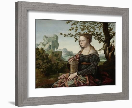 Mary Magdalene-Jan van Scorel-Framed Art Print