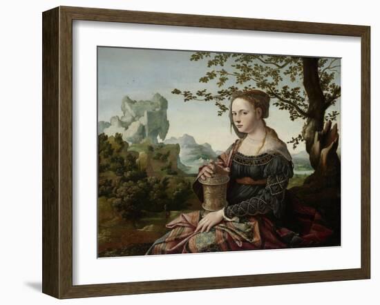 Mary Magdalene-Jan van Scorel-Framed Art Print
