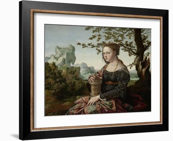 Mary Magdalene-Jan van Scorel-Framed Art Print