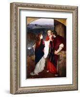 Mary Magdelene Giving News of the Resurrection to the Disciples, 1860-Philip Hermogenes Calderon-Framed Giclee Print
