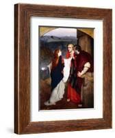 Mary Magdelene Giving News of the Resurrection to the Disciples, 1860-Philip Hermogenes Calderon-Framed Giclee Print
