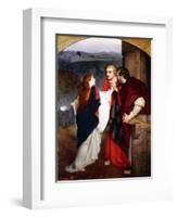 Mary Magdelene Giving News of the Resurrection to the Disciples, 1860-Philip Hermogenes Calderon-Framed Giclee Print