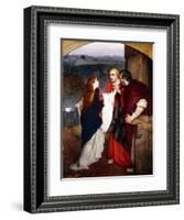 Mary Magdelene Giving News of the Resurrection to the Disciples, 1860-Philip Hermogenes Calderon-Framed Giclee Print
