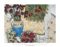 White Wicker and Strawberries-Mary Mark-Art Print