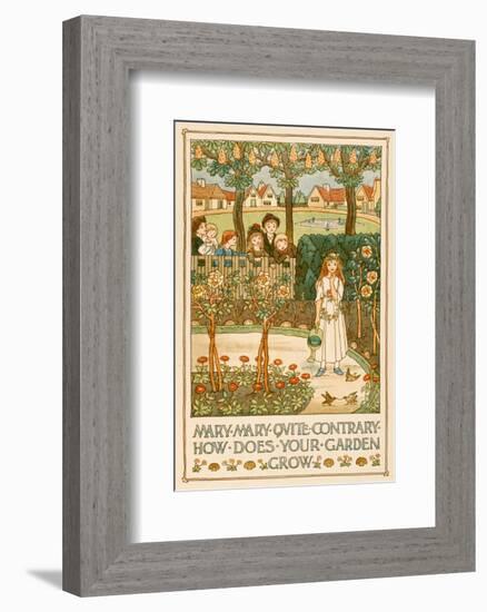 Mary, Mary, Quite Contrary-null-Framed Giclee Print