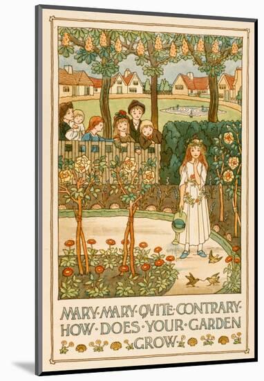 Mary, Mary, Quite Contrary-null-Mounted Giclee Print