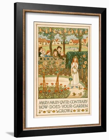 Mary, Mary, Quite Contrary-null-Framed Giclee Print