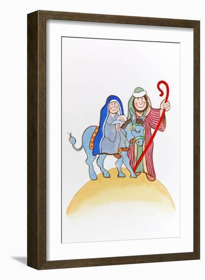 Mary on Donkey-Tony Todd-Framed Giclee Print