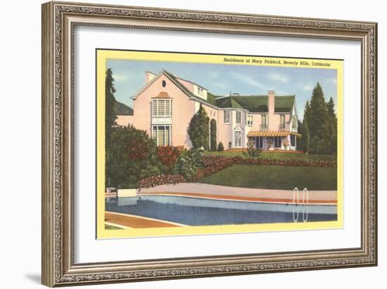 Mary Pickford Home-null-Framed Art Print