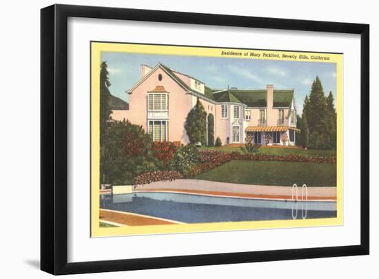 Mary Pickford Home-null-Framed Art Print