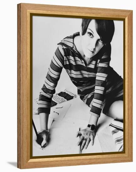 Mary Quant, British Mod Fashion Designer, 1967-null-Framed Stretched Canvas