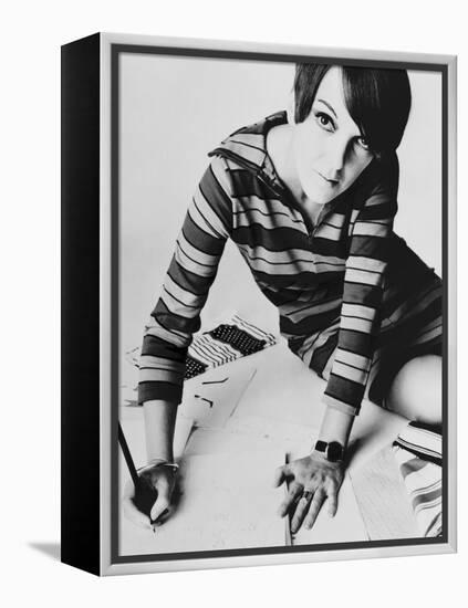 Mary Quant, British Mod Fashion Designer, 1967-null-Framed Stretched Canvas