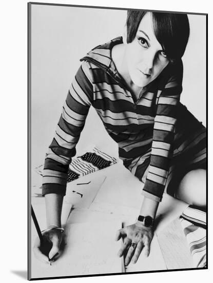 Mary Quant, British Mod Fashion Designer, 1967-null-Mounted Photo