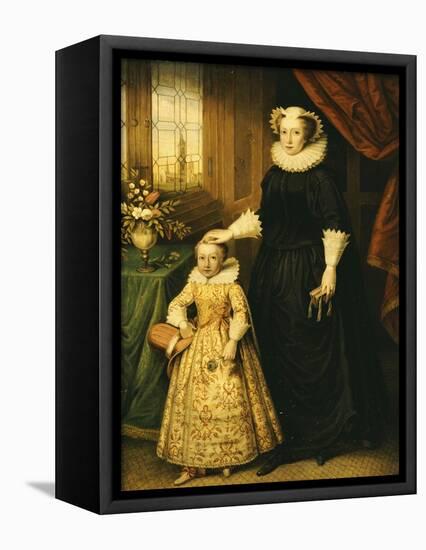 Mary, Queen of Scots (1542 - 1587), and Her Son James I (1566 - 1625)-Bernhard Lens-Framed Premier Image Canvas