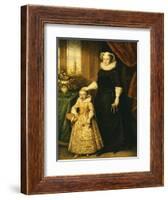 Mary, Queen of Scots (1542 - 1587), and Her Son James I (1566 - 1625)-Bernhard Lens-Framed Giclee Print