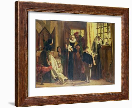 Mary Queen of Scots in Captivity, 1871-John Callcott Horsley-Framed Giclee Print