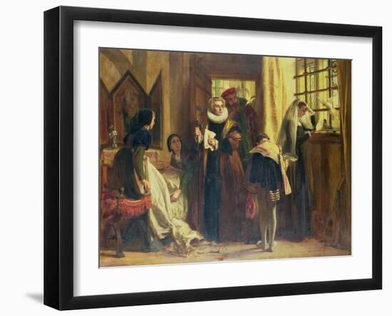 Mary Queen of Scots in Captivity, 1871-John Callcott Horsley-Framed Giclee Print