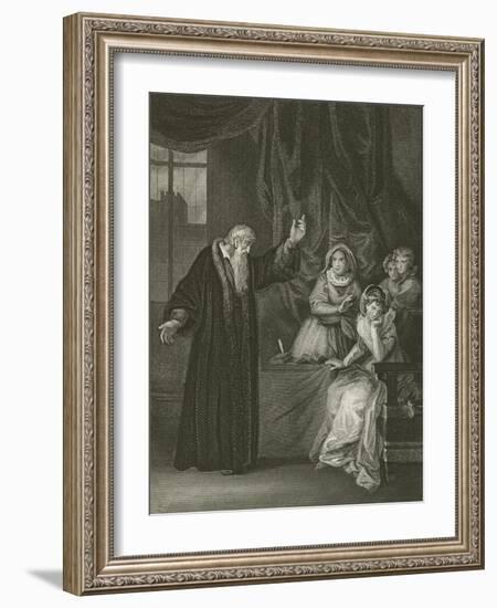 Mary Queen of Scots Reproved by Knox-Robert Smirke-Framed Giclee Print