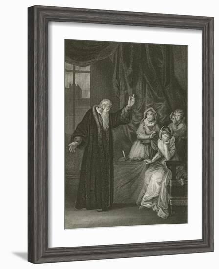 Mary Queen of Scots Reproved by Knox-Robert Smirke-Framed Giclee Print