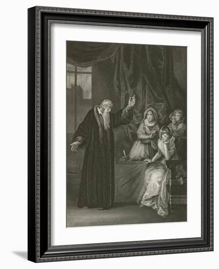 Mary Queen of Scots Reproved by Knox-Robert Smirke-Framed Giclee Print