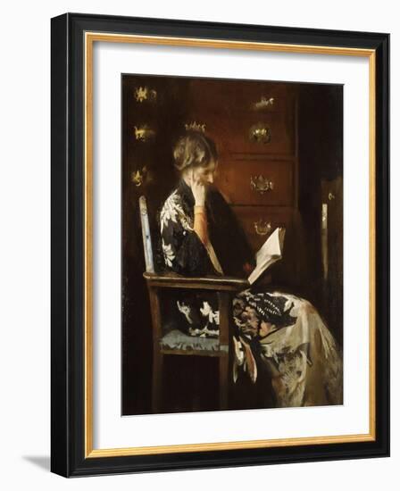 Mary Reading-Edmund Charles Tarbell-Framed Giclee Print