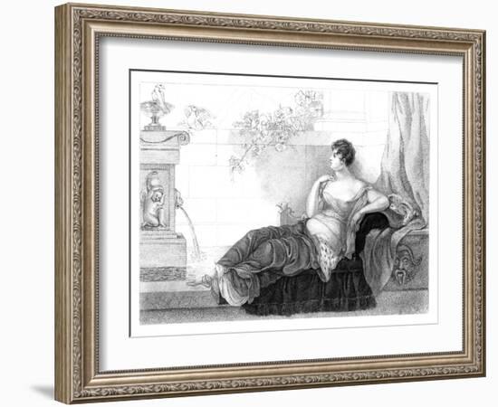 Mary Robinson (1757-180), English Poet and Novelist, 1830-Henry Adlard-Framed Giclee Print