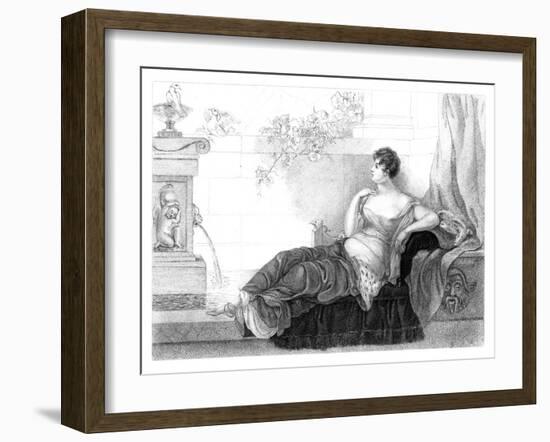 Mary Robinson (1757-180), English Poet and Novelist, 1830-Henry Adlard-Framed Giclee Print