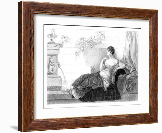 Mary Robinson (1757-180), English Poet and Novelist, 1830-Henry Adlard-Framed Giclee Print