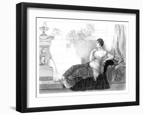 Mary Robinson (1757-180), English Poet and Novelist, 1830-Henry Adlard-Framed Giclee Print
