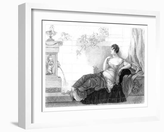 Mary Robinson (1757-180), English Poet and Novelist, 1830-Henry Adlard-Framed Giclee Print