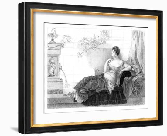 Mary Robinson (1757-180), English Poet and Novelist, 1830-Henry Adlard-Framed Giclee Print