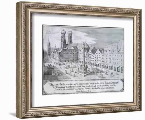 Mary's Column in Market Square in Munich, 1638-Wilhelm Gause-Framed Giclee Print