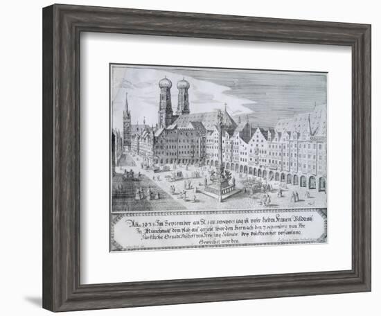 Mary's Column in Market Square in Munich, 1638-Wilhelm Gause-Framed Giclee Print