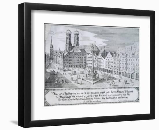 Mary's Column in Market Square in Munich, 1638-Wilhelm Gause-Framed Giclee Print