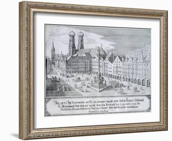 Mary's Column in Market Square in Munich, 1638-Wilhelm Gause-Framed Giclee Print