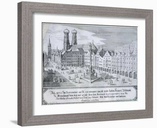 Mary's Column in Market Square in Munich, 1638-Wilhelm Gause-Framed Giclee Print