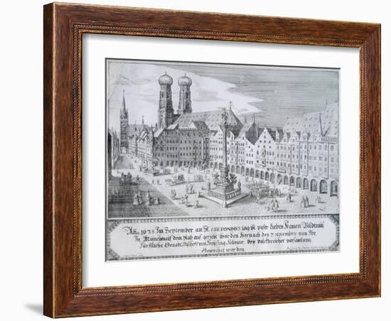 Mary's Column in Market Square in Munich, 1638-Wilhelm Gause-Framed Giclee Print