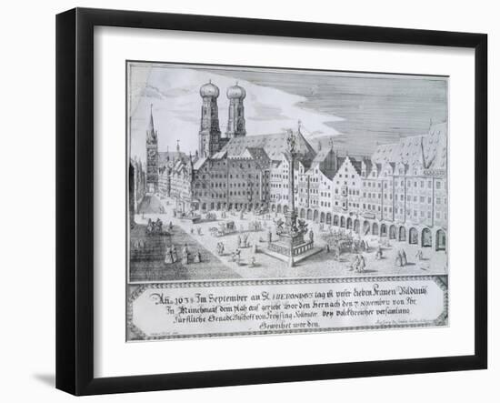 Mary's Column in Market Square in Munich, 1638-Wilhelm Gause-Framed Giclee Print