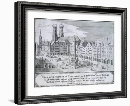 Mary's Column in Market Square in Munich, 1638-Wilhelm Gause-Framed Giclee Print