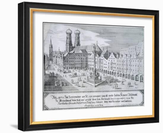 Mary's Column in Market Square in Munich, 1638-Wilhelm Gause-Framed Giclee Print