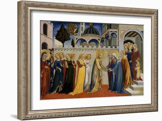 Mary's Homecoming from the Temple, C.1448-51-Sano di Pietro-Framed Giclee Print