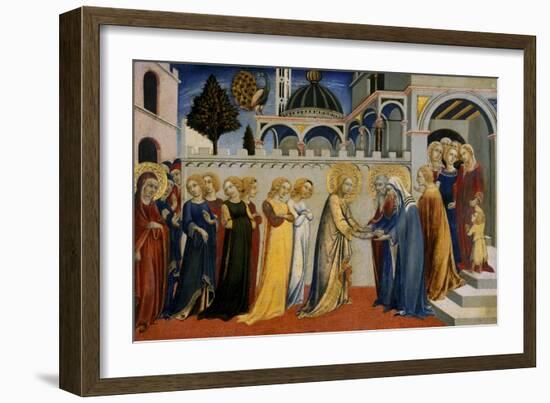 Mary's Homecoming from the Temple, C.1448-51-Sano di Pietro-Framed Giclee Print