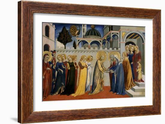 Mary's Homecoming from the Temple, C.1448-51-Sano di Pietro-Framed Giclee Print