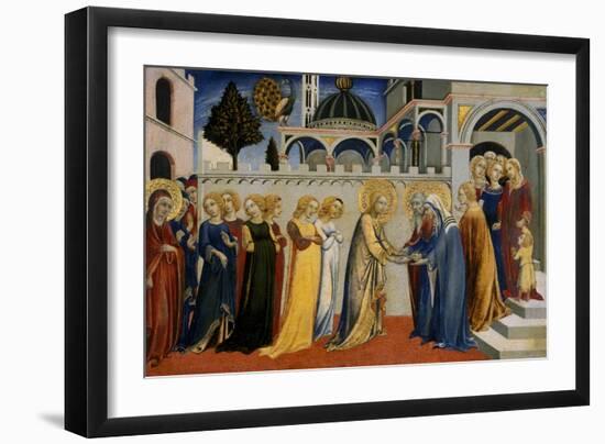 Mary's Homecoming from the Temple, C.1448-51-Sano di Pietro-Framed Giclee Print