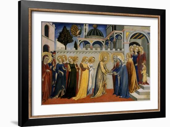 Mary's Homecoming from the Temple, C.1448-51-Sano di Pietro-Framed Giclee Print