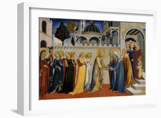 Mary's Homecoming from the Temple, C.1448-51-Sano di Pietro-Framed Giclee Print