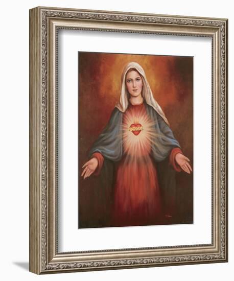 Mary's Immaculate Heart-Unknown Chiu-Framed Art Print