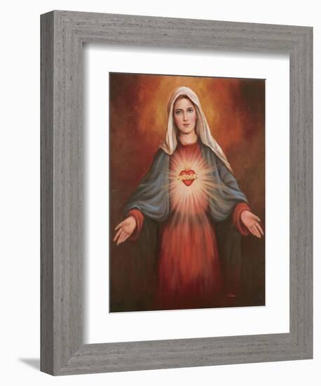 Mary's Immaculate Heart-Unknown Chiu-Framed Art Print