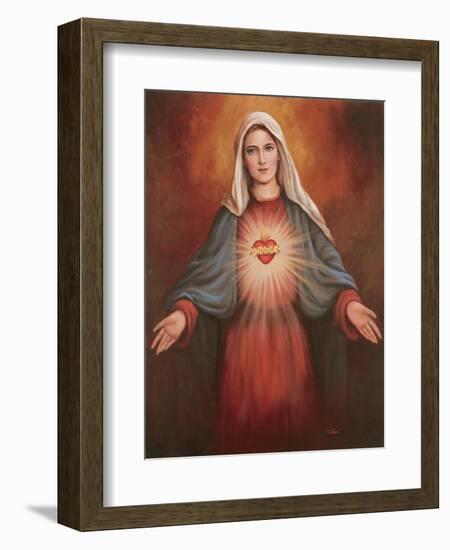 Mary's Immaculate Heart-Unknown Chiu-Framed Art Print